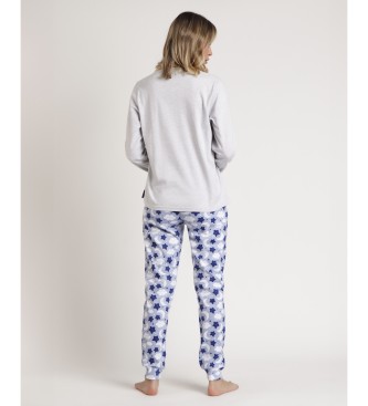 Admas Pyjama manches longues Dreams Come True gris