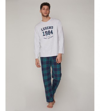 Admas Pyjama Legend gris, multicolore