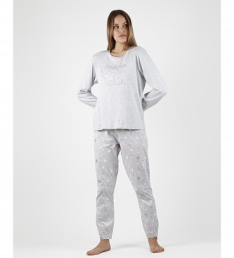 Admas Pyjama Make a Wish gris