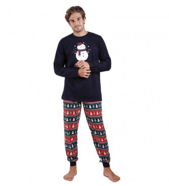 Admas Pyjama marine de Noël
