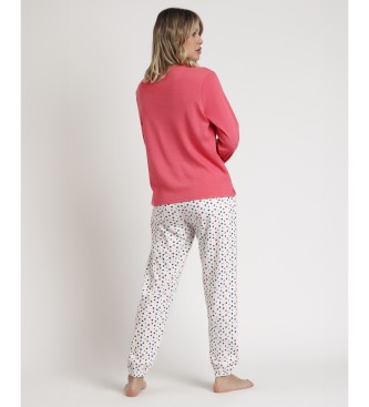 Admas Pijama Manga Larga Star coral