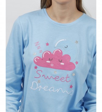Admas Pyjama Sweet Dreams bleu