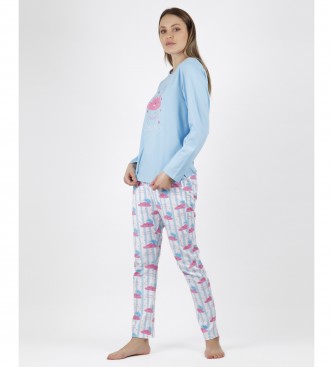 Admas Sweet Dreams pyjama blauw