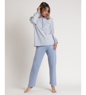 Admas Pajamas Long Sleeve Top Milano Dream blue knitted pyjamas