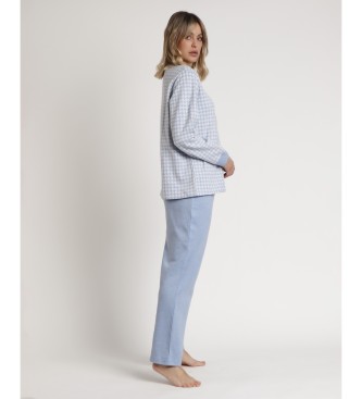 Admas Pajamas Long Sleeve Top Milano Dream blue knitted pyjamas