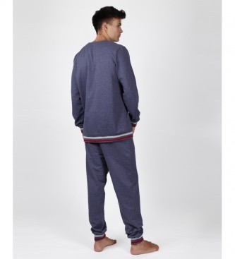 Admas Pijama de tendncia azul