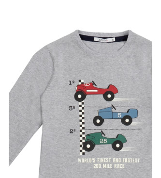 Admas Pyjama Vintage Cars gris