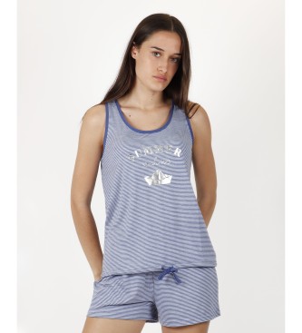 Admas ADMAS Pajamas Summer Vibes blue strapless pajamas