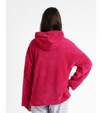 Admas Sweatshirt Langarm Warm Corel Hooded rosa