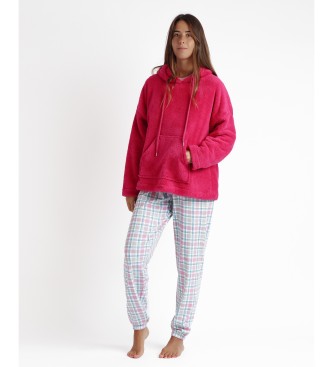 Admas Sweatshirt Long Sleeve Warm Corel Hooded pink