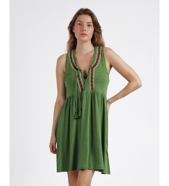 Admas Paisley groene jurk