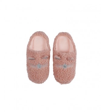 Admas Borreguito pink slippers