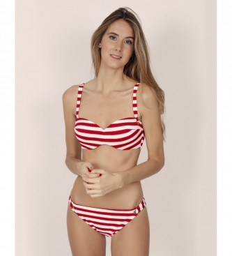 Admas Bikini Bandeau Push Up Sailor marino