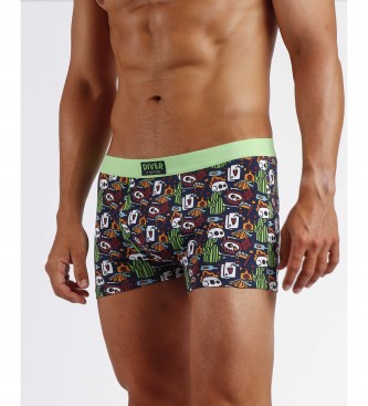 Admas Pack of 2 boxers Lucky navy