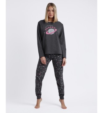 Admas Planet Long Sleeve Pyjamas grey