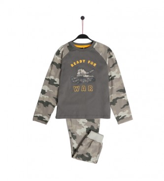 Admas Pyjamas i krigscamouflage, khaki
