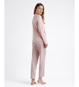 Admas Pyjama Lange Mouw Everyday roze