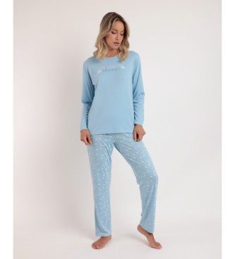 Admas Its Time To Sleep Long Sleeve Pyjama blue