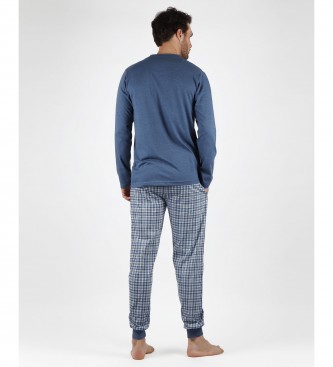 Admas Pajamas Say Yes blue