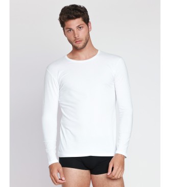 Admas T-shirt bianca morbida e calda