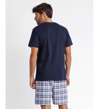 Admas ADMAS CLASSIC Pyjama  manches courtes Arrow blue