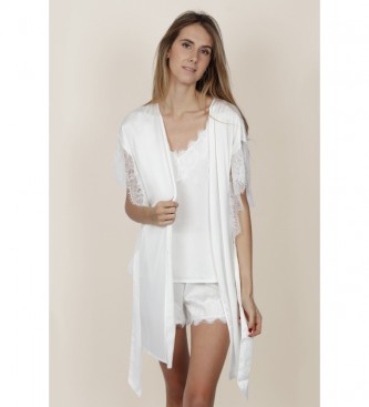 Admas Gown Soft Crepe white