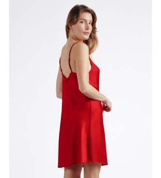 Admas Satijnen luxe strapless hemdje rood 
