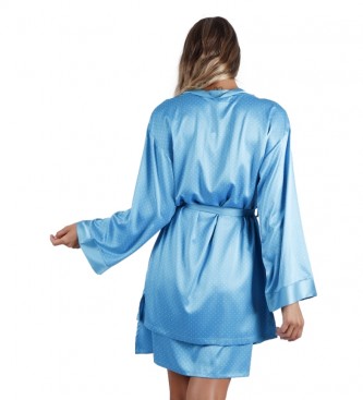 Admas Sweet Dots blue robe