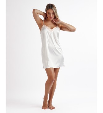 Admas Camisola Novia Tirantes Elegant Neck blanco