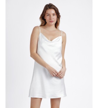 Admas Satijn Luxe strapless hemdje wit