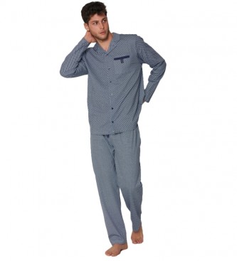 Admas Pyjama Mercury bleu