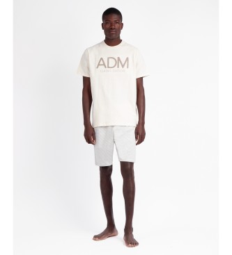 Admas Pyjama  manches courtes Adm Edition beige
