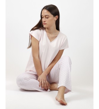 Admas Women's Ceramic Style Short Sleeve Pajamas