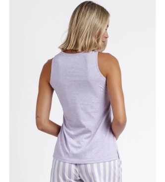 Admas Pyjama Classic Stripes lilas