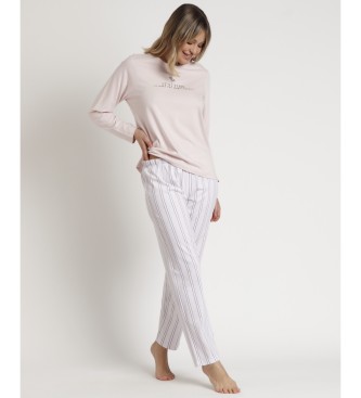 Admas Pyjamas Langarm Live rosa