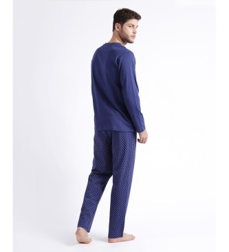 Admas Spike long sleeve pyjama blue