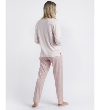 Admas Pyjama Top  manches longues Rose Chains pink