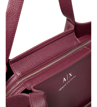 A|X Armani Exchange Sac  main  chane de couleur bourgogne
