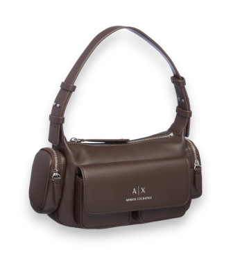 A|X Armani Exchange Sac  main avec poches latrales brunes
