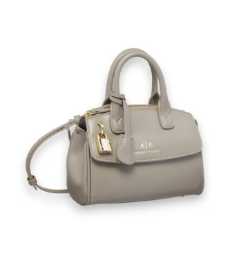 A|X Armani Exchange Bolsa Forma castanha-acinzentada