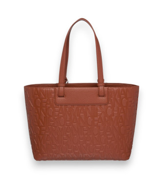 A|X Armani Exchange Logo Sac brun intgral