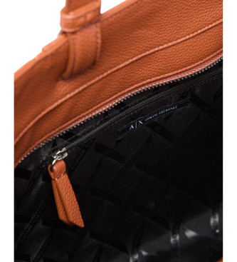A|X Armani Exchange Logo Sac brun intgral