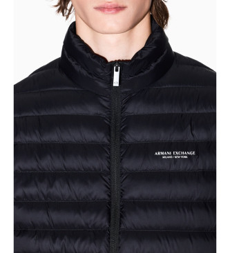 A|X Armani Exchange Veste matelasse zippe noir
