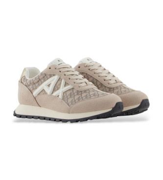 AIX Armani Exchange Sport beige trainers