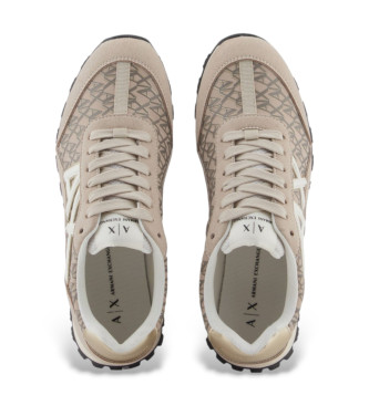 AIX Armani Exchange Sport beige trainers