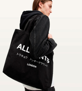 ALL SAINTS Sort Underground taske i sort