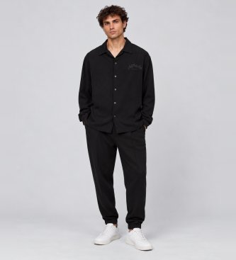 ALL SAINTS Camisa de Manga Larga Soul negro