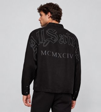ALL SAINTS Camisa de Manga Larga Soul negro