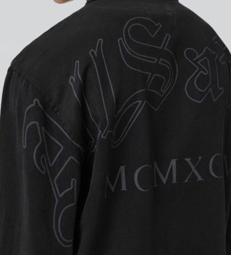 ALL SAINTS Camisa de Manga Larga Soul negro