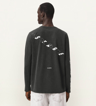 ALL SAINTS Camiseta de Manga Comprida Upstaged preta